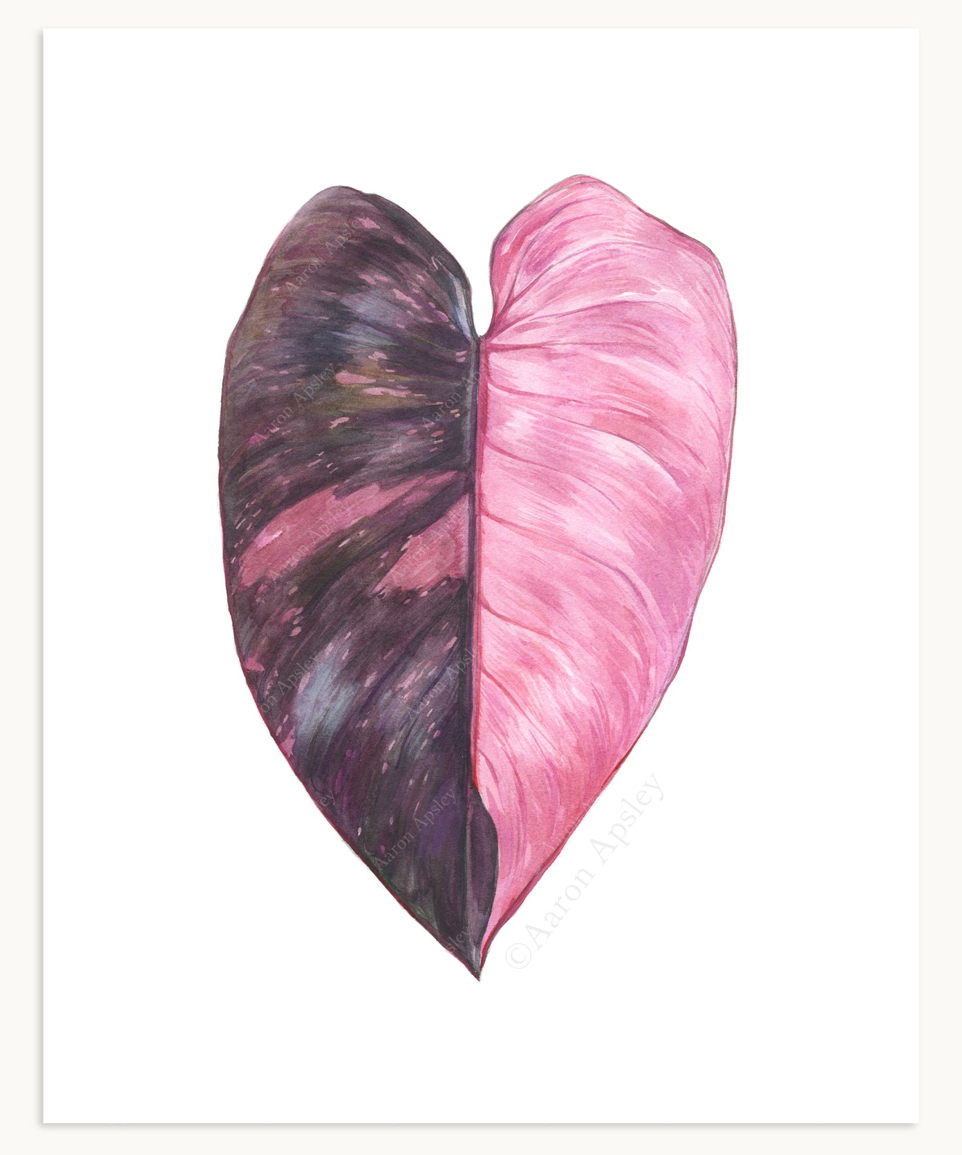 Tropical Leaf Print - 8"x10"