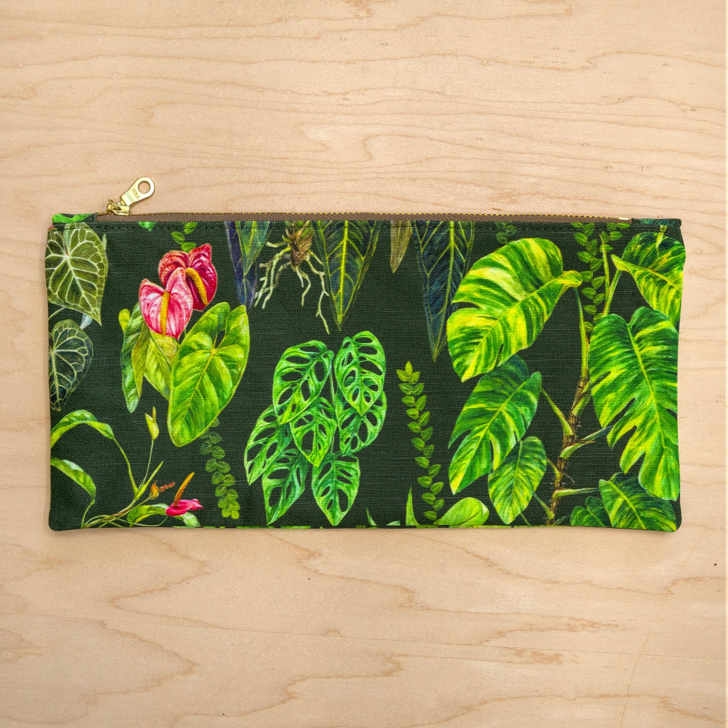 Aroid Zipper Pouch