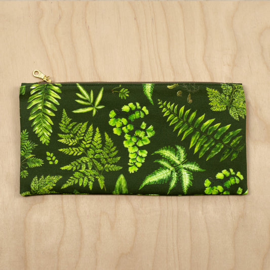 Ferns Zipper Pouch