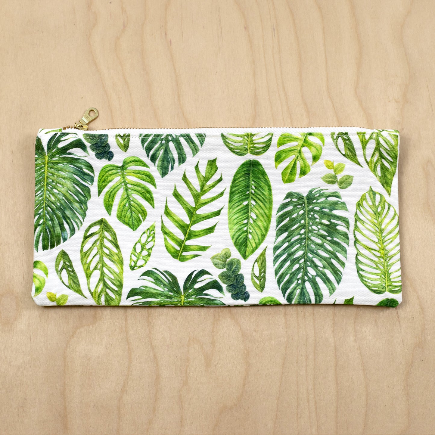 Monstera Zipper Pouch