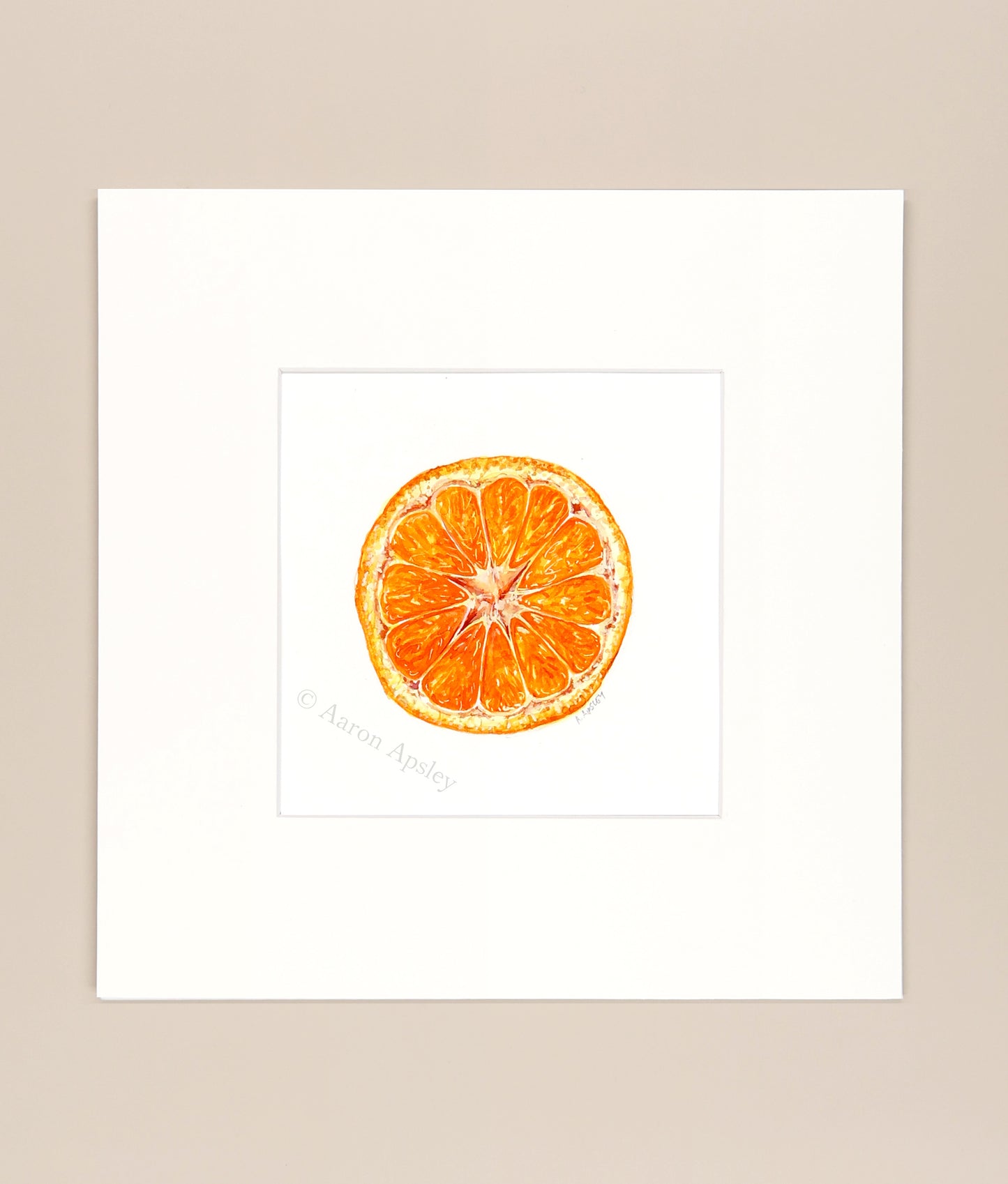 Orange Study 1 - Original Watercolor