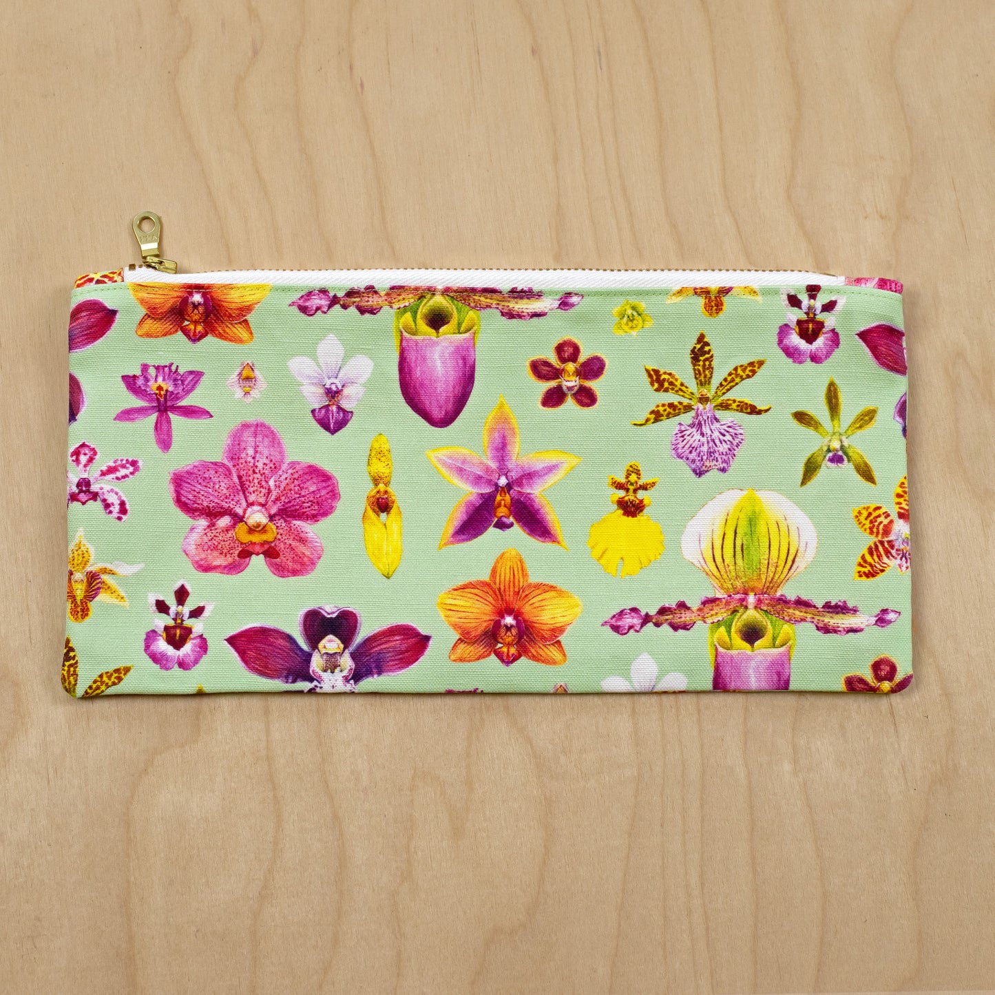 Orchid Zipper Pouch