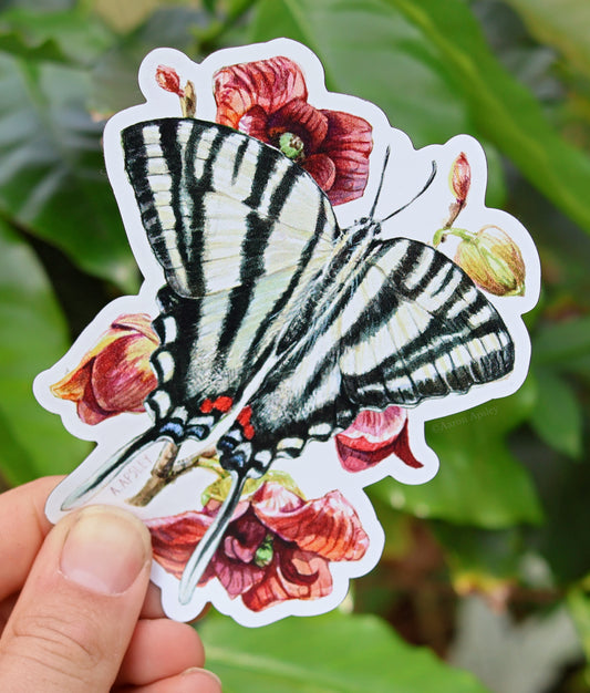 Zebra Swallowtail Butterfly Magnet