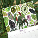 2024 Botanical Illustration Wall Calendar