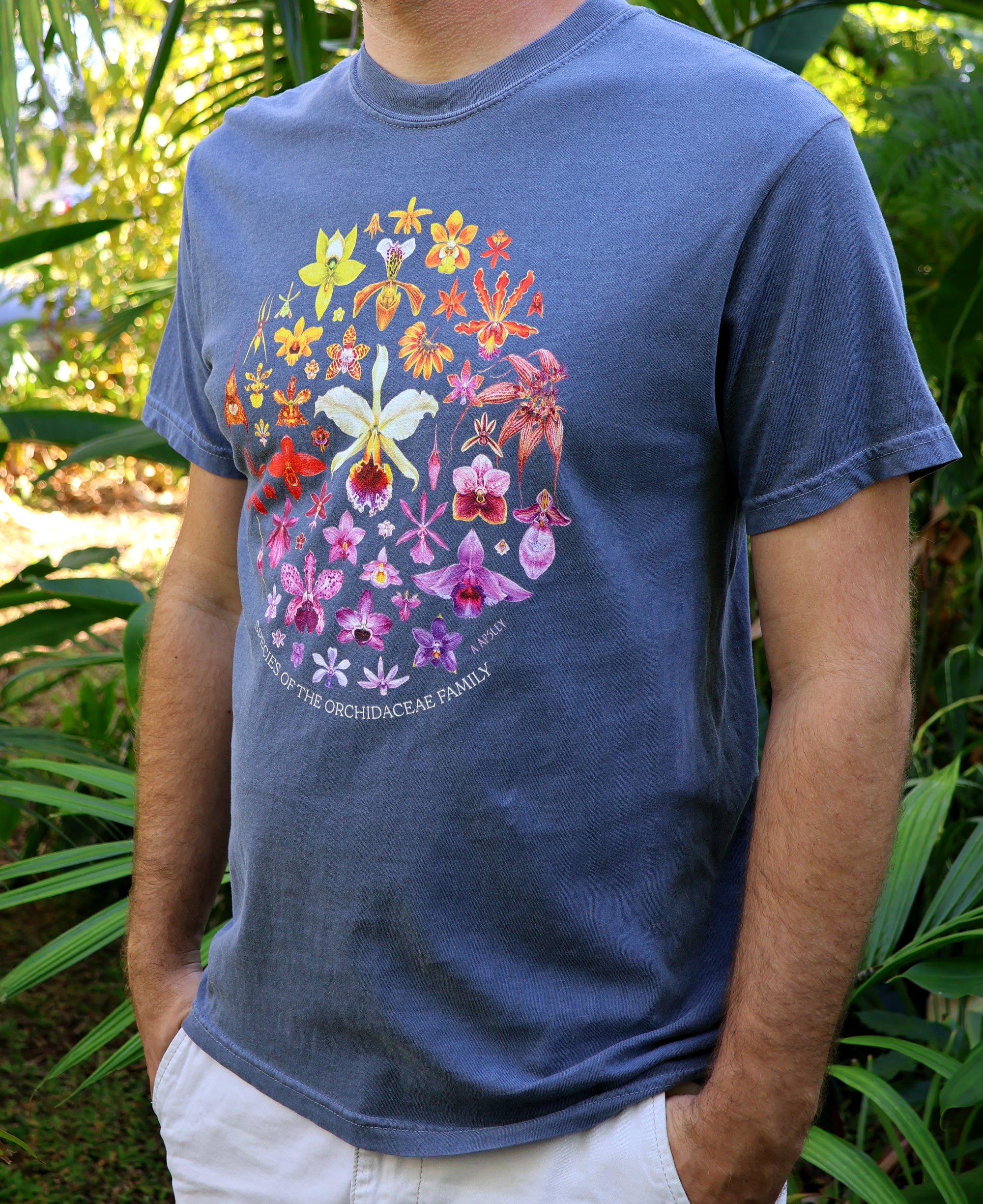 Orchid Flowers T-Shirt – Aaron Apsley Artwork