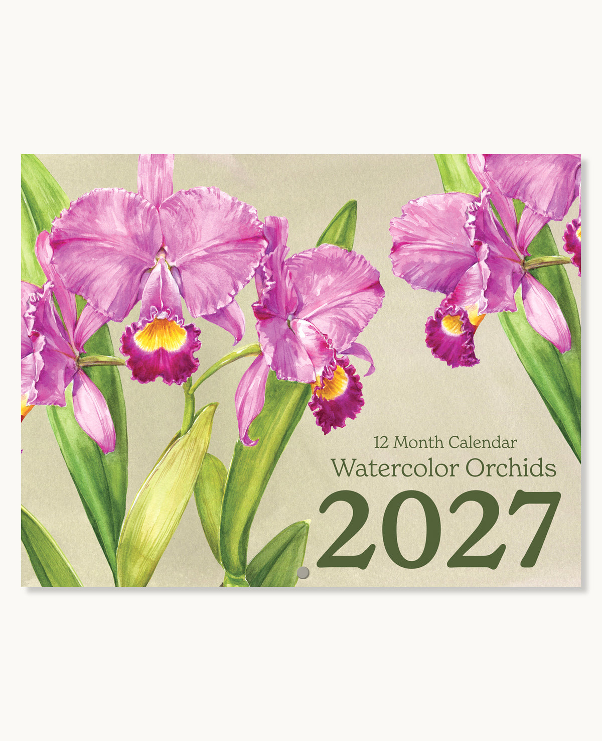 2027 Orchid Wall Calendar