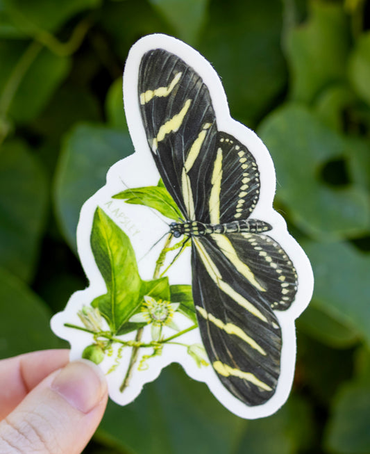 Zebra Longwing Sticker